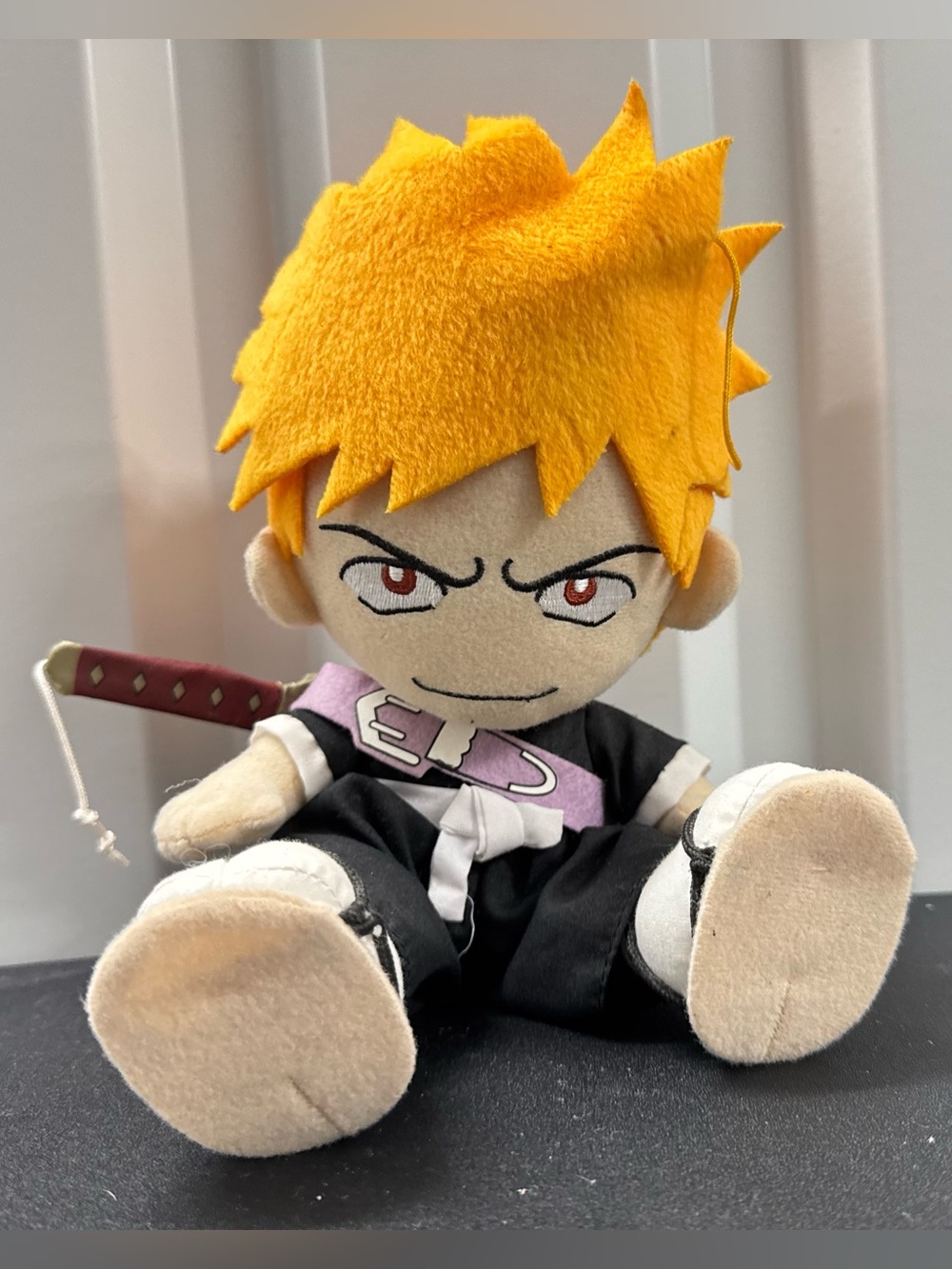 Vintage Y2K Bleach Ichigo Kurosaki Licensed Plush Toy Viz Media
